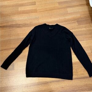 Classic Black V-Neck Sweater